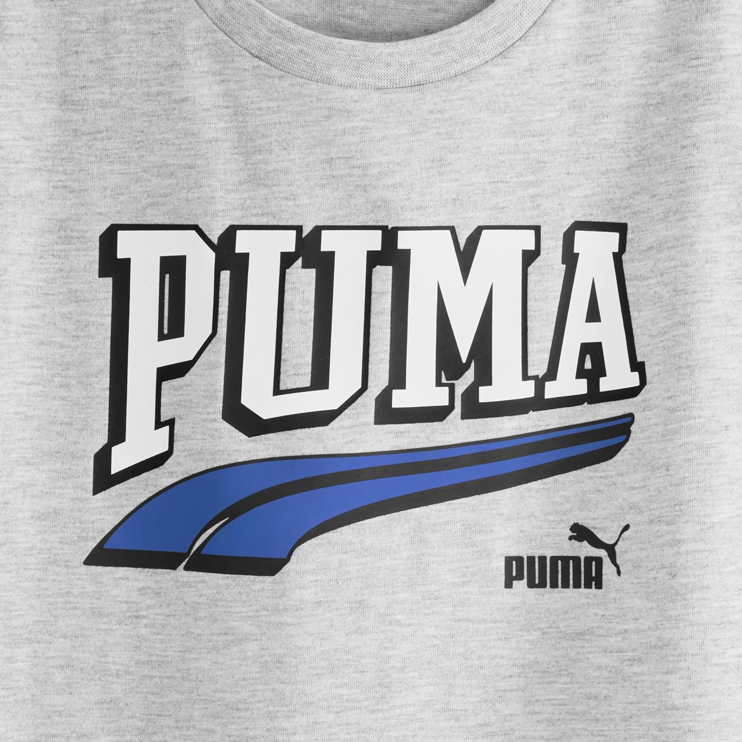 image:imagePUMA Boys 3 Piece Set Short Sleeve Cotton Jersey Tshirt and Muscle Tee amp Matching ShortHeather GreyBlue