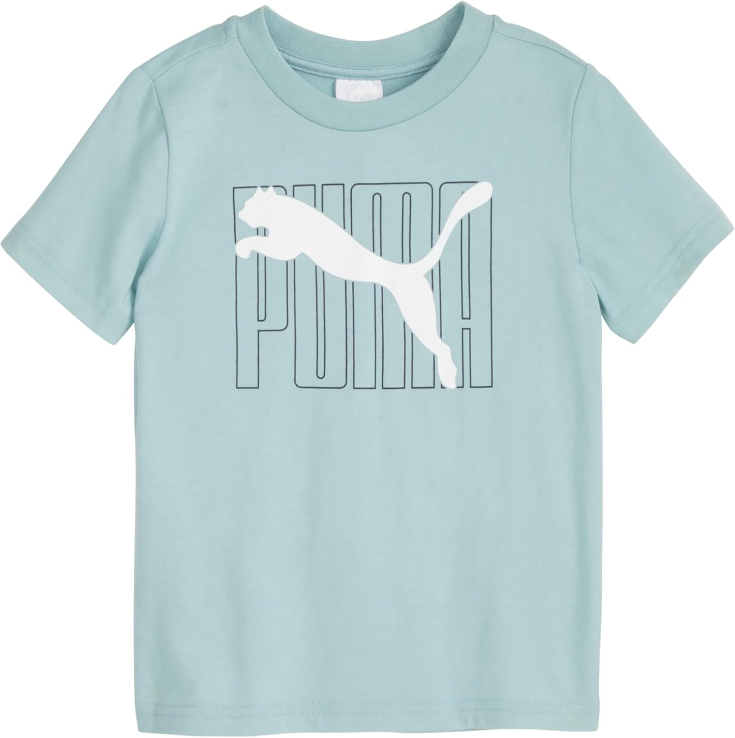 image:imagePUMA Boys 3 Piece Set Short Sleeve Cotton Jersey Tshirts amp Matching Tricot PantHeather GreyMint