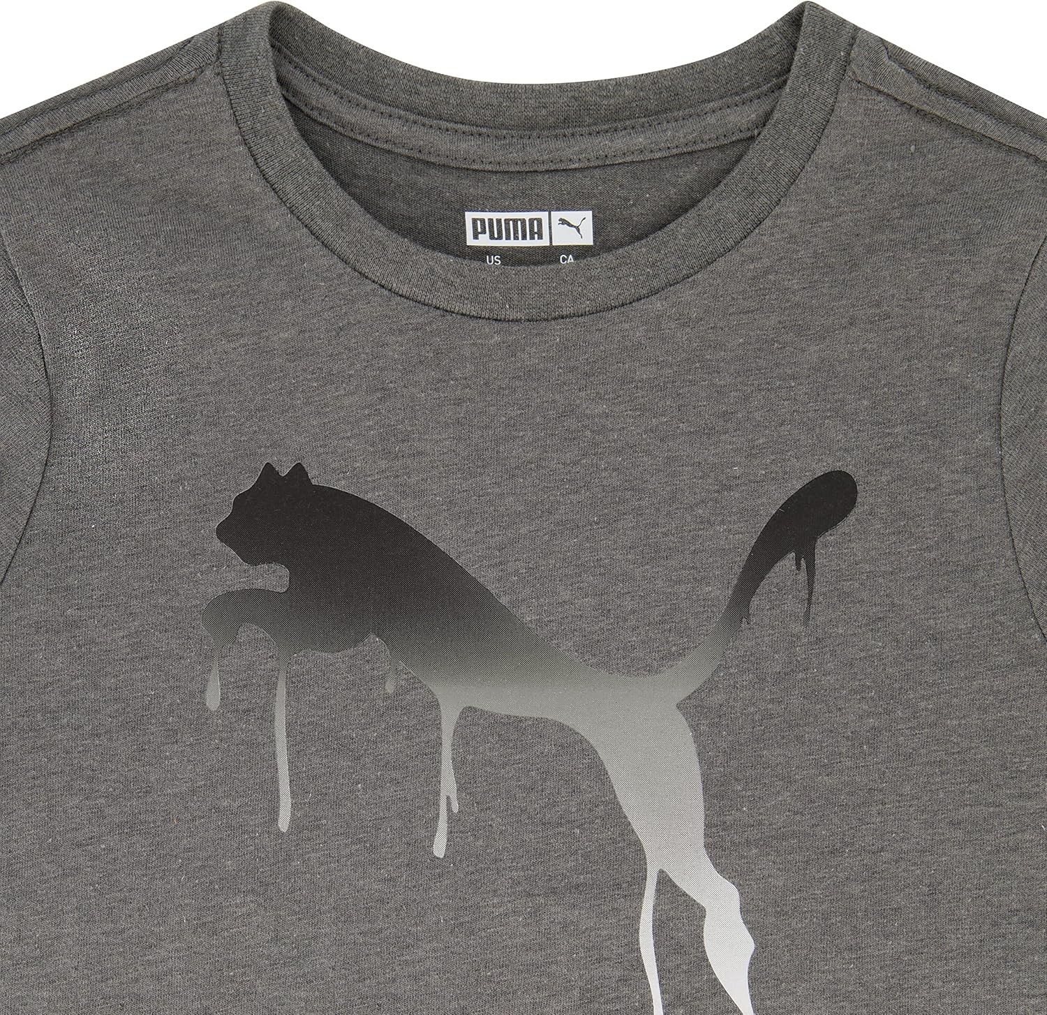 image:imagePUMA Boys Big Cat Logo TShirtCharcoal Heather