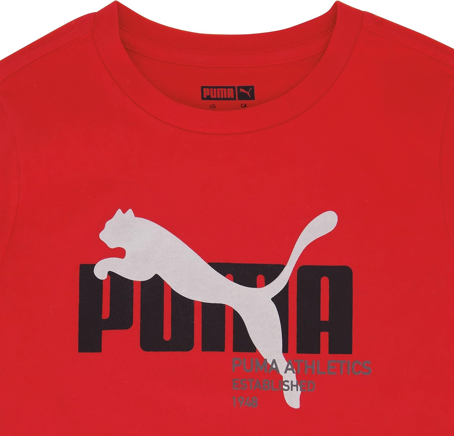 image:imagePUMA Boys Big Cat Logo TShirtHigh Risk Red
