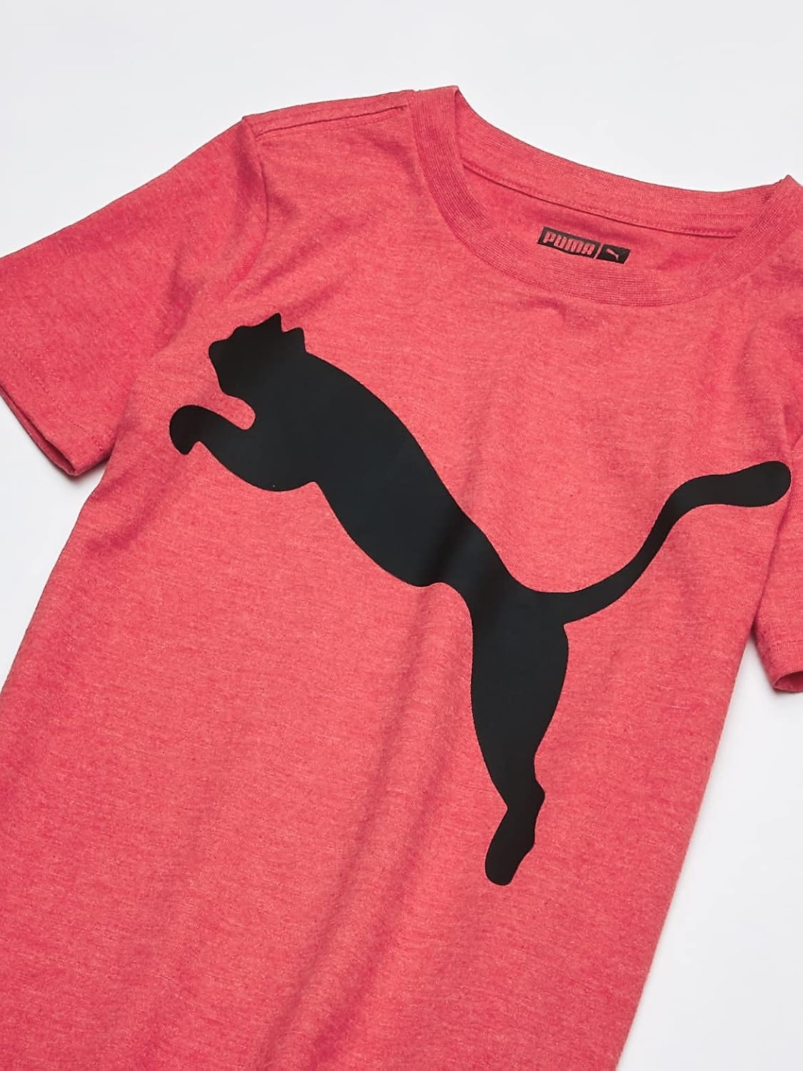 image:imagePUMA Boys Big Cat Logo TShirtHigh Risk Red Heather