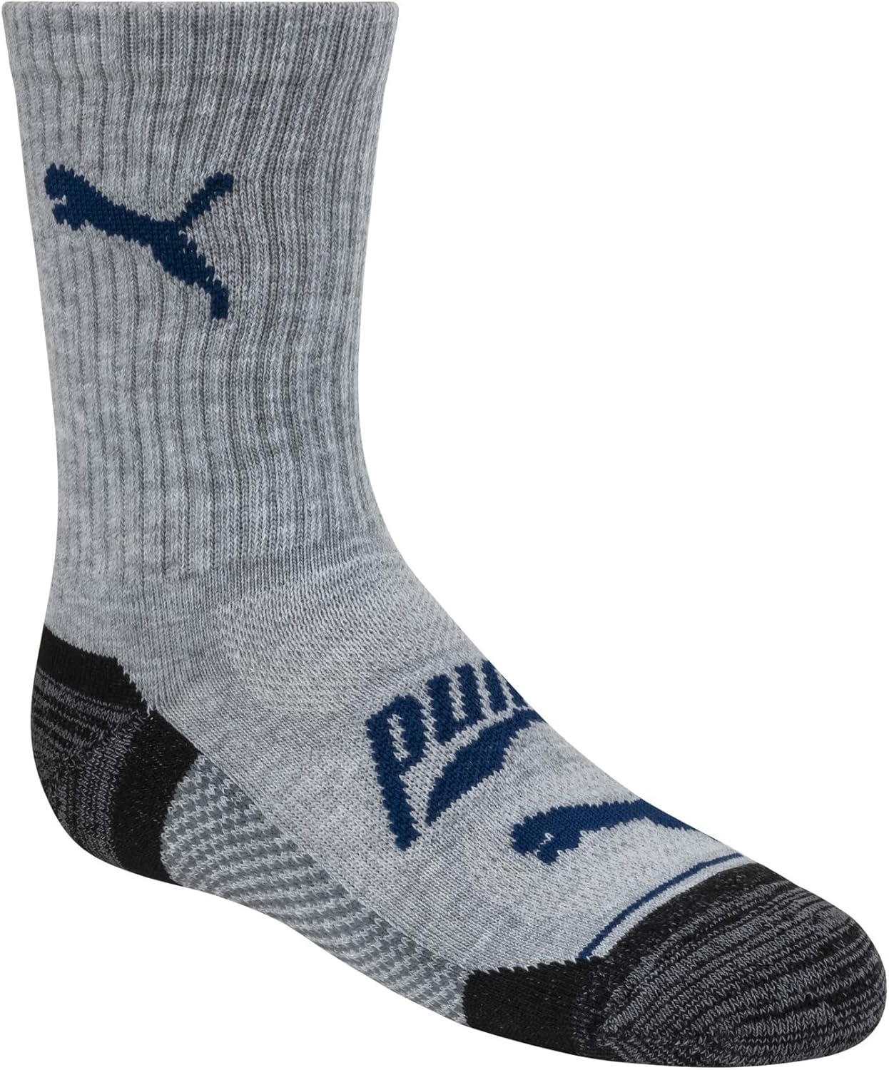 image:imagePUMA Boys Crew Socks 6PackGreyNavy