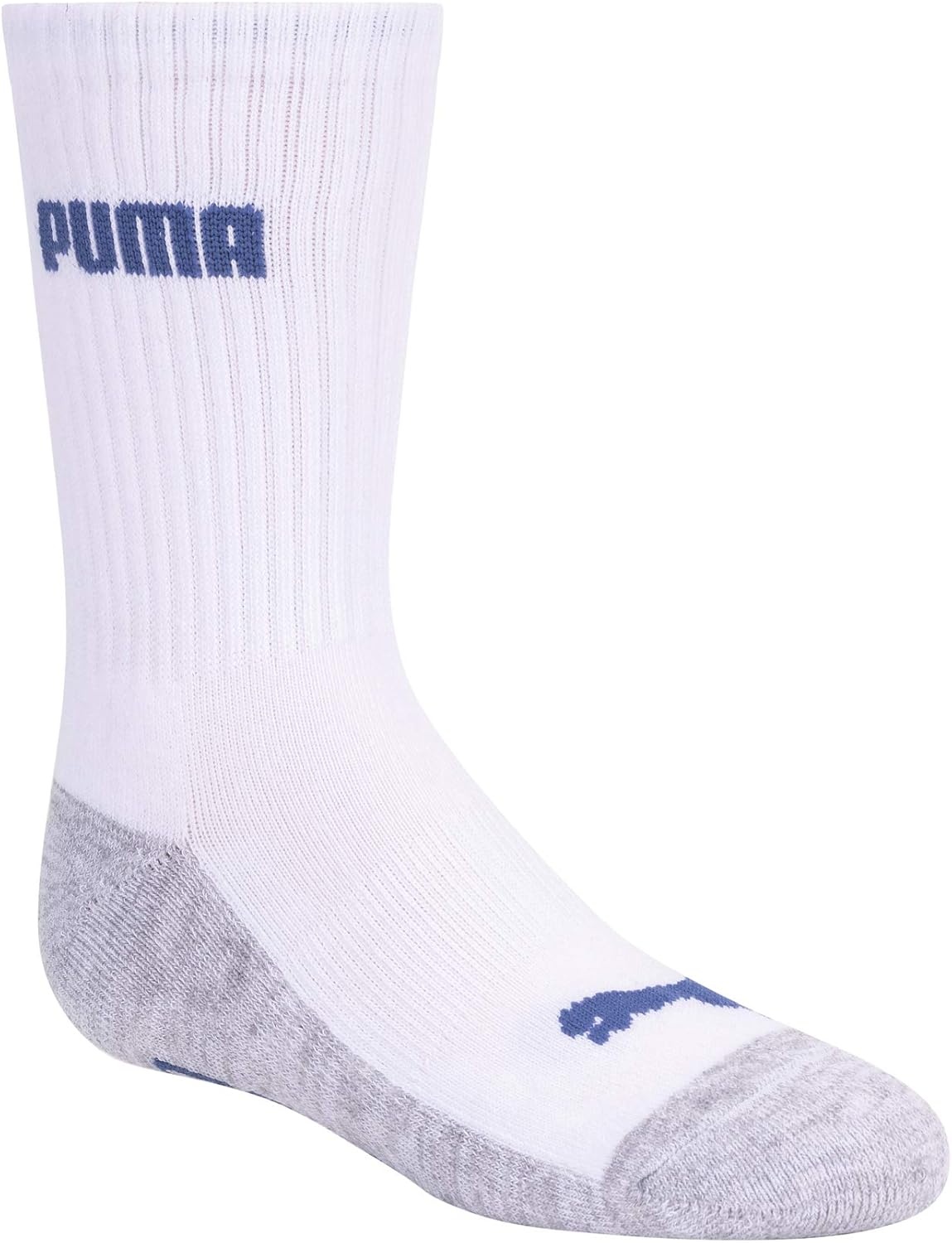 image:imagePUMA Boys Crew Socks 6PackWhiteGreyBlack