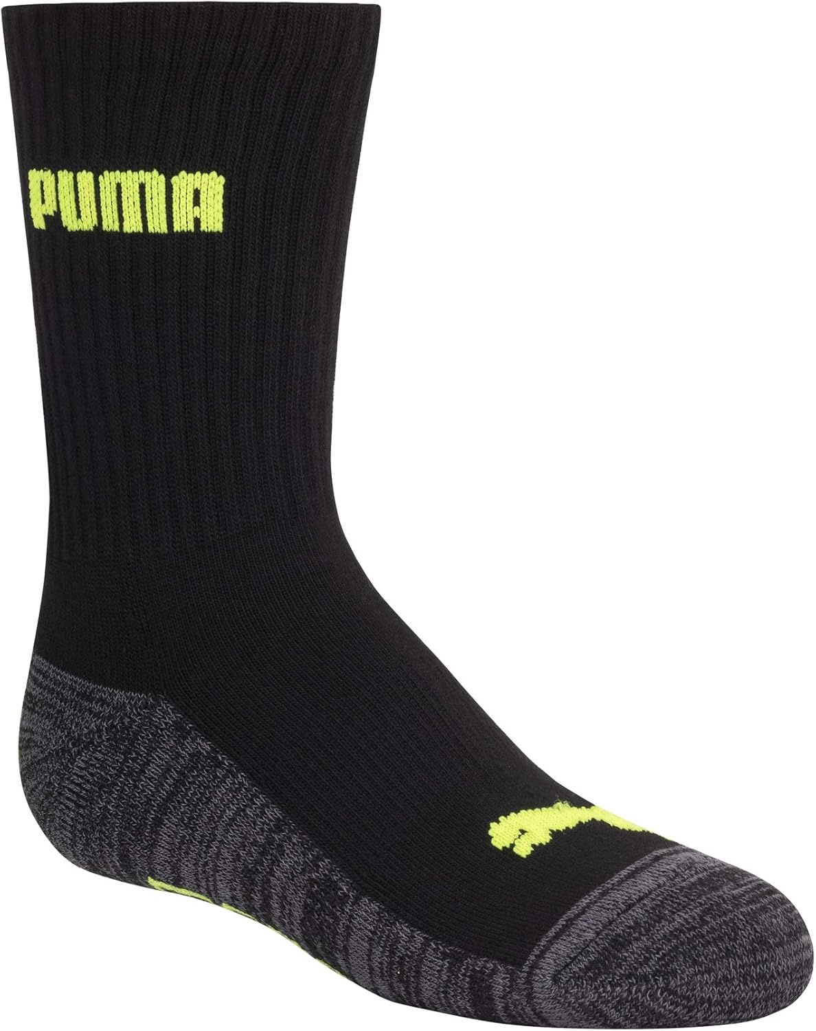 image:imagePUMA Boys Crew Socks 6PackWhiteGreyBlack