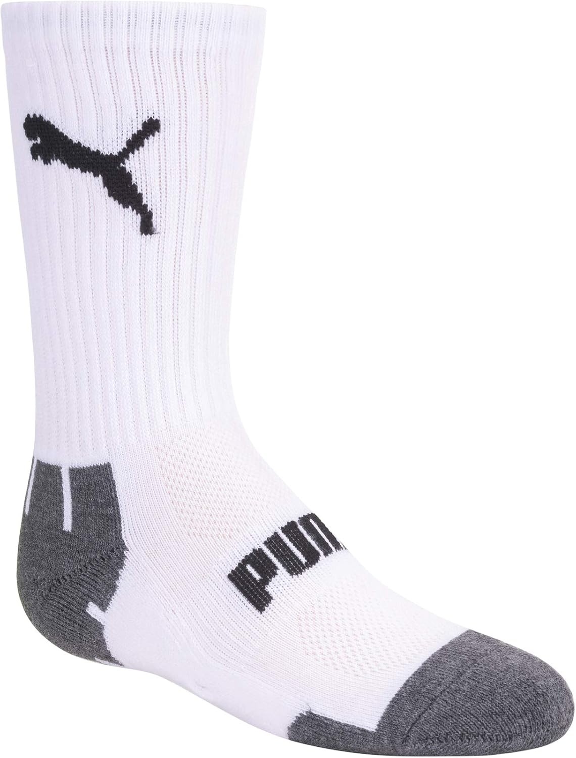 image:imagePUMA Boys Crew Socks 6PackWhiteMulti
