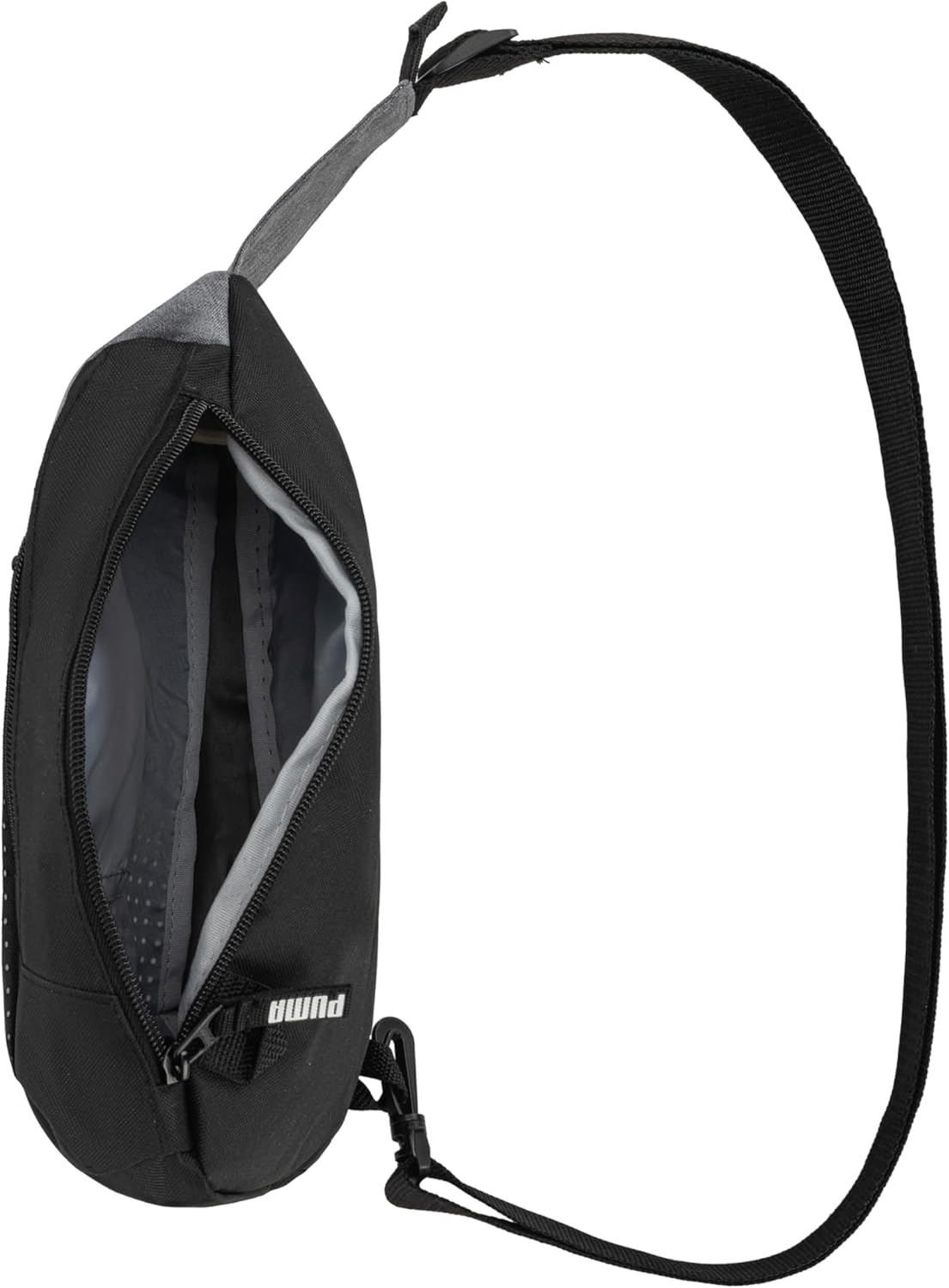 image:imagePUMA EVERCAT SIDEWALL SLING BACKPACKBlackSilverOne SizeHeather Grey
