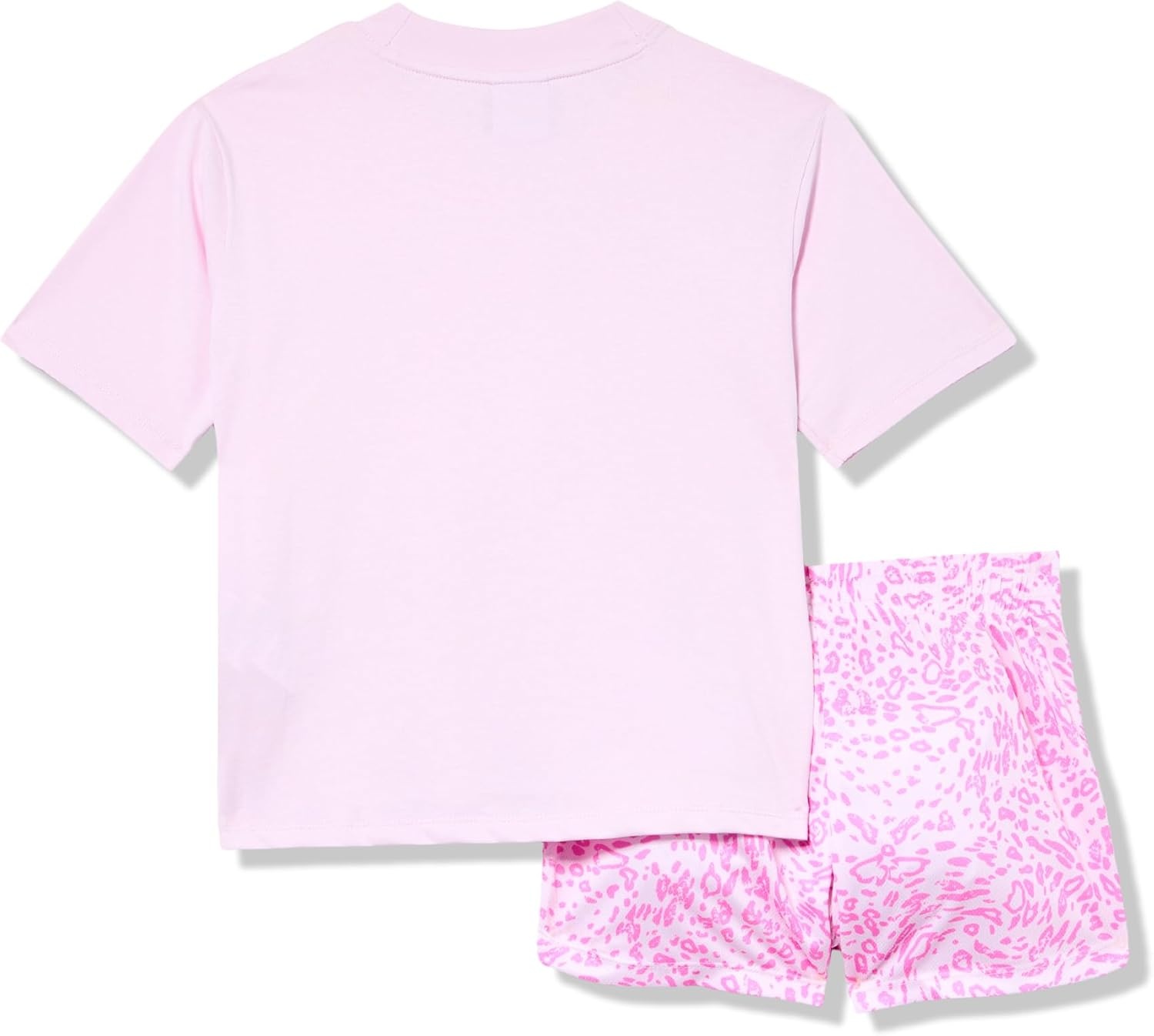 image:imagePUMA Girls 2pc Jersey SS Tee amp French Terry Short SetPearl Pink