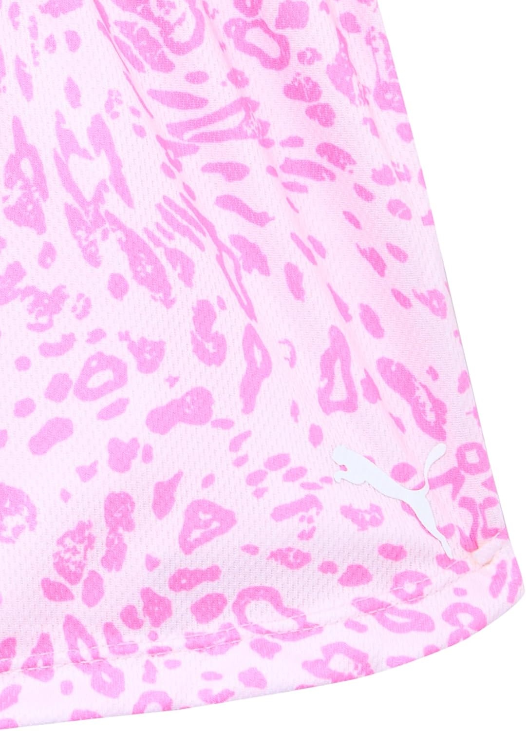 image:imagePUMA Girls 2pc Jersey SS Tee amp French Terry Short SetPearl Pink