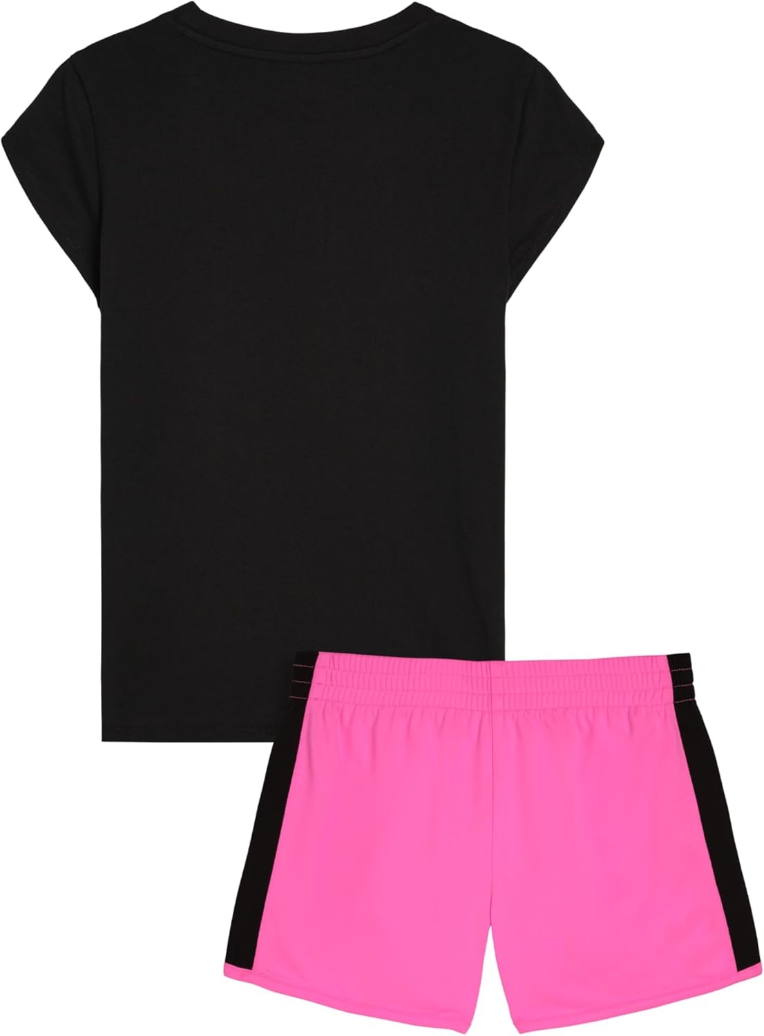image:imagePUMA Girls 2pc Jersey SS Tee amp French Terry Short SetPuma Black