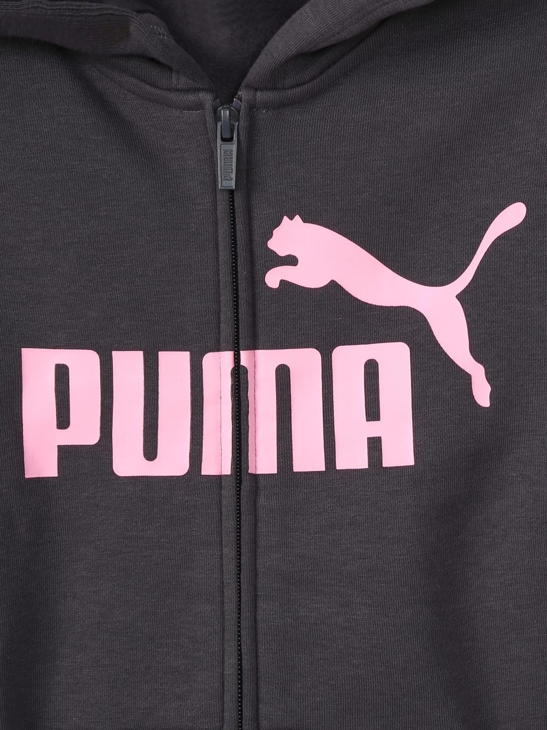 image:imagePUMA Girls Core Logo Zip Up HoodieGalactic Grey