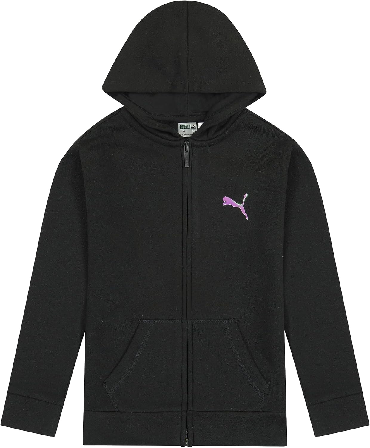 image:imagePUMA Girls Core Logo Zip Up HoodiePuma Black