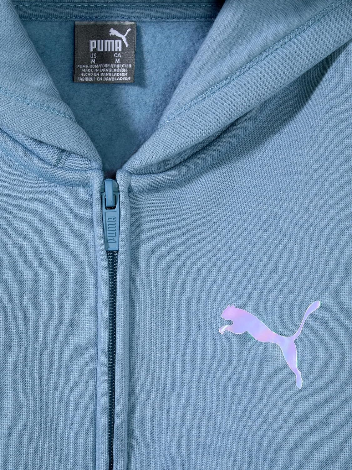 image:imagePUMA Girls Core Logo Zip Up HoodieZen Blue