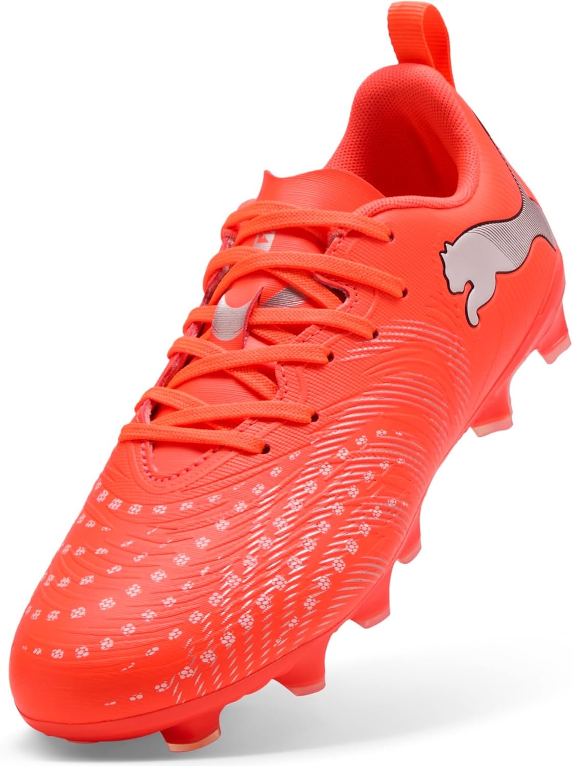 image:imagePUMA Kids Boys Future 9 Play FirmArtificial Ground Soccer Cleats RedGlowing Redpuma Whitepuma Blackpuma Silver
