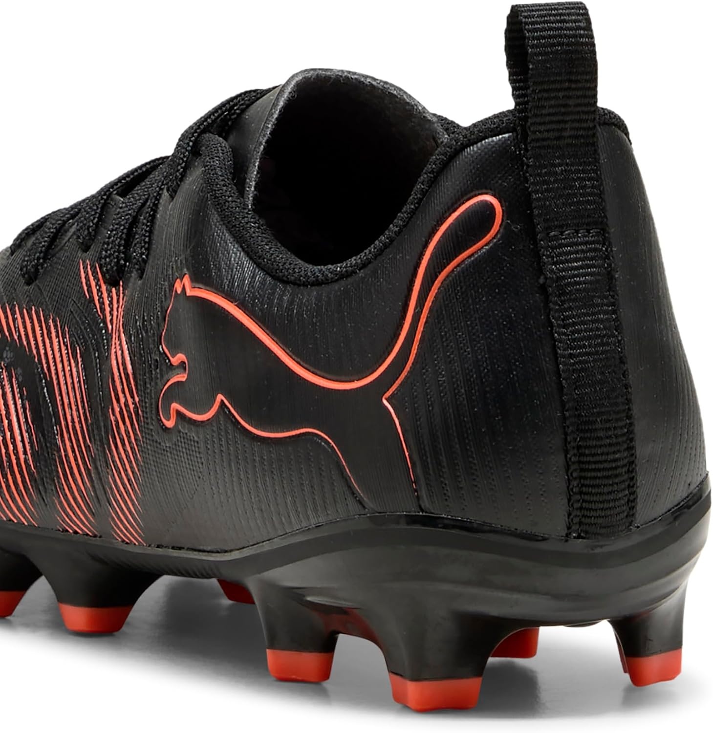 image:imagePUMA Kids Boys Future 9 Play FirmArtificial Ground Soccer Cleats RedPuma Blackglowing Redstrong Gray