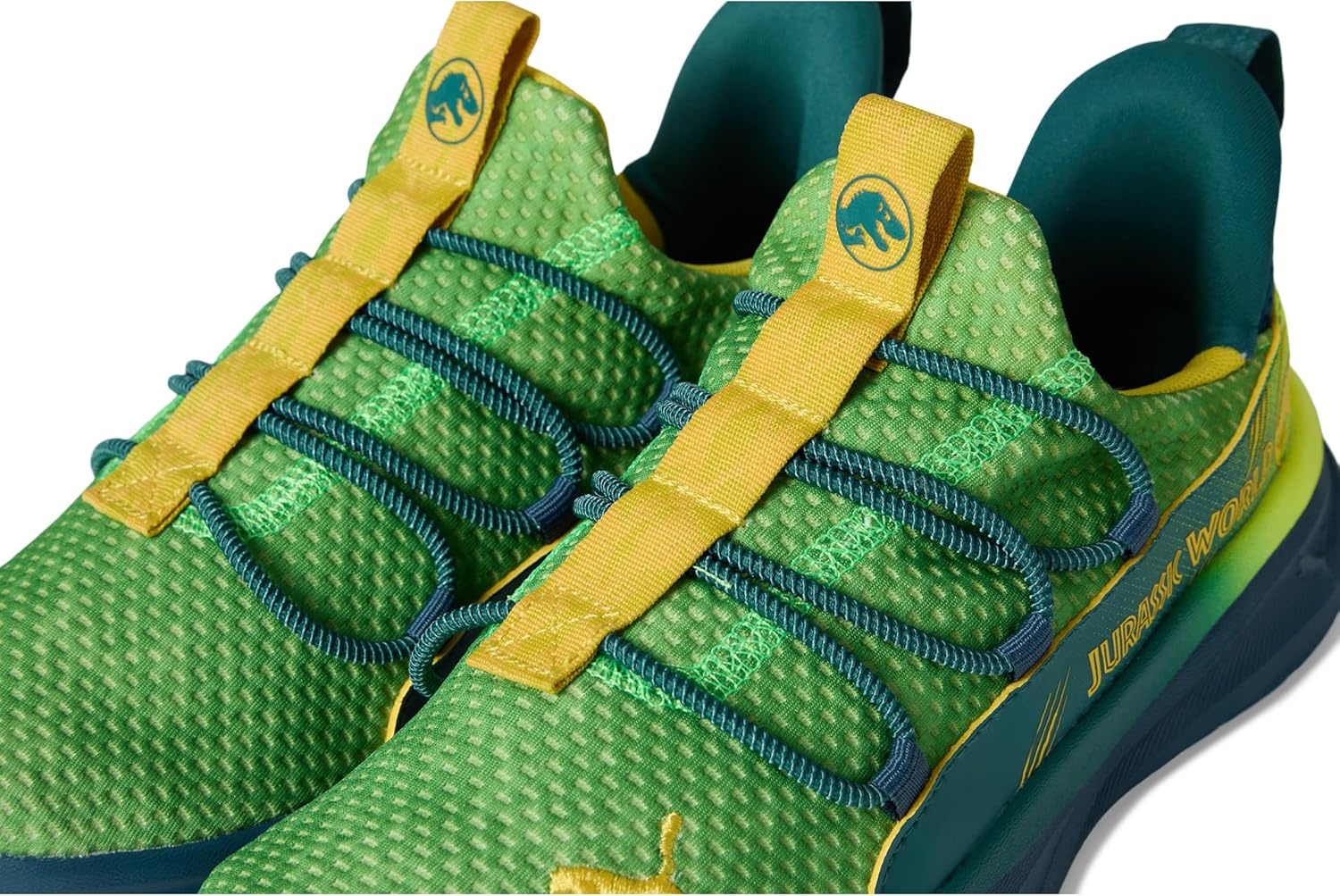 image:imagePUMA Kids Boys X Jurassic World One4all 20 Lace Up Sneakers Shoes Casual GreenYellow Alertocean Tropicpel Yellow