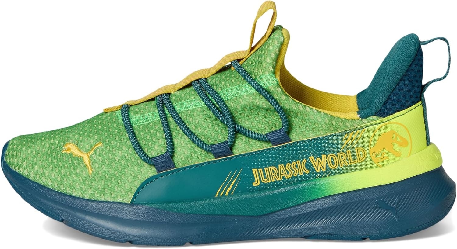 image:imagePUMA Kids Boys X Jurassic World One4all 20 Lace Up Sneakers Shoes Casual GreenYellow Alertocean Tropicpel Yellow
