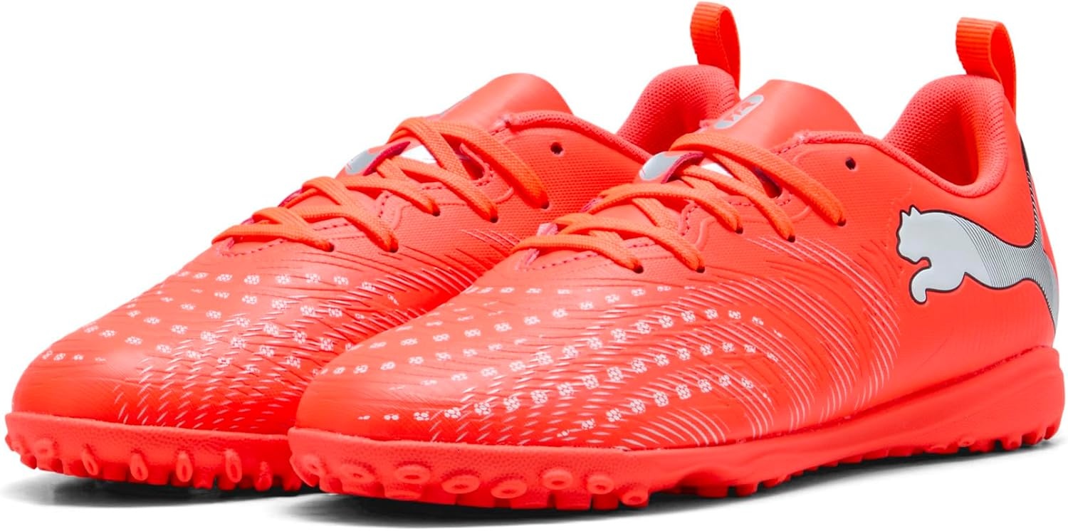 image:imagePUMA Kids Future 9 Play Turf Training Soccer Cleats Little KidBig KidGlowing Redpuma Whitepuma Blackpuma Silver