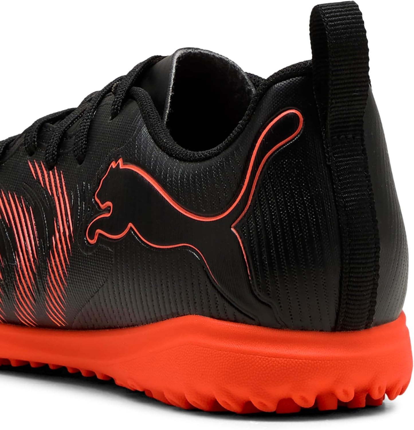 image:imagePUMA Kids Future 9 Play Turf Training Soccer Cleats Little KidBig KidPuma Blackglowing Redstrong Gray