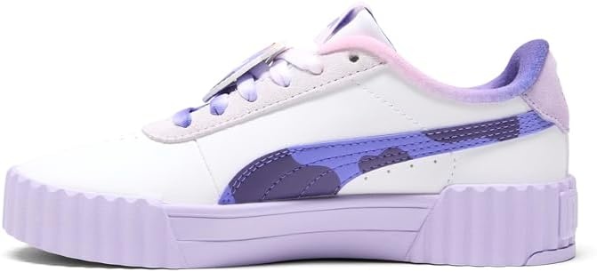 image:imagePUMA Kids Girls Carina 30 Ingred Sneakers Shoes Casual Purple WhitePuma Whitedark Amethystvivid Violet