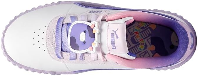 image:imagePUMA Kids Girls Carina 30 Ingred Sneakers Shoes Casual Purple WhitePuma Whitedark Amethystvivid Violet