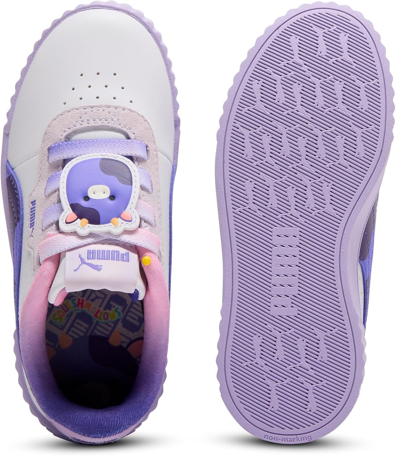 image:imagePUMA Kids Girls Carina 30 Ingred Sneakers Shoes Casual Purple WhitePurple