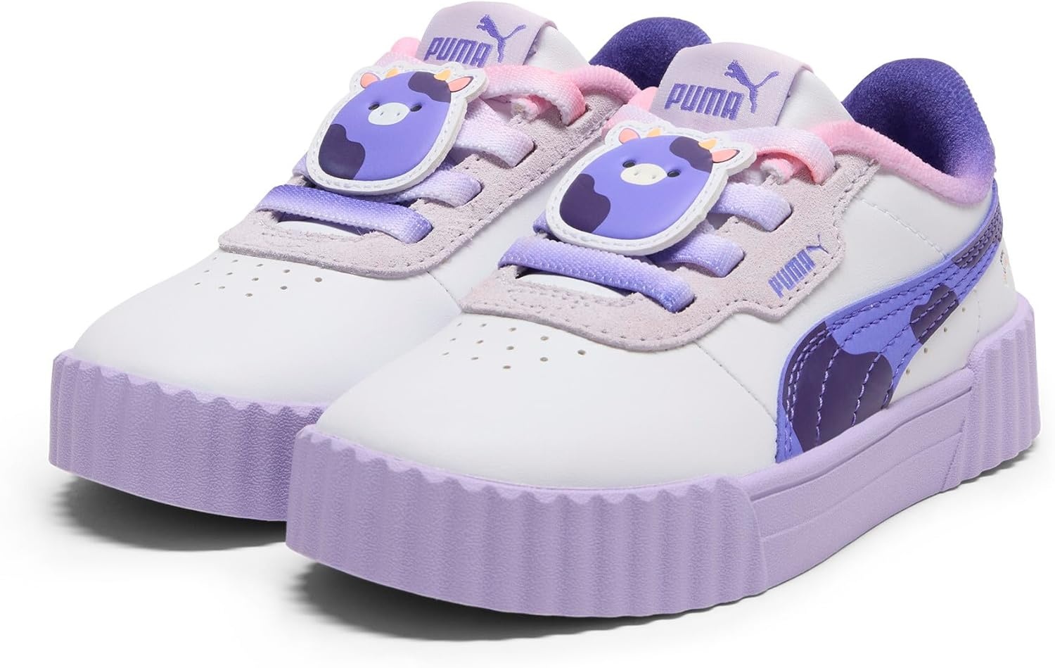 image:imagePUMA Kids Girls Carina 30 Ingred Sneakers Shoes Casual Purple WhiteWhite