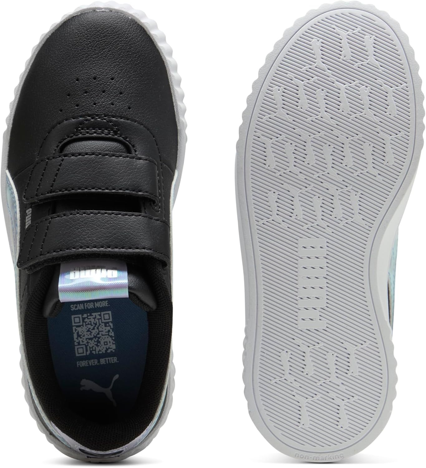 image:imagePUMA Kids Girls Carina 30 V Sneakers Shoes CasualBlack
