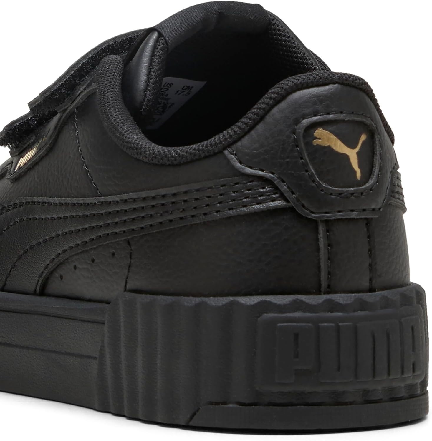 image:imagePUMA Kids Girls Carina 30 V Sneakers Shoes CasualBlackgold Ah25