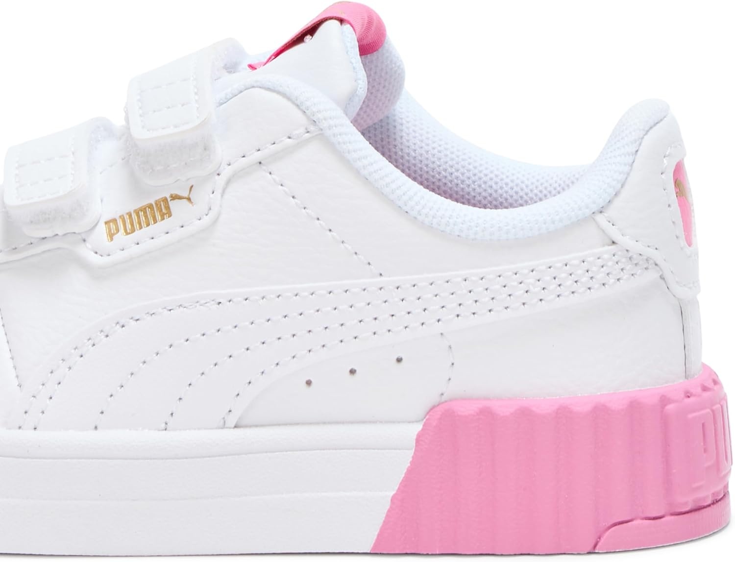 image:imagePUMA Kids Girls Carina 30 V Sneakers Shoes CasualWhitegoldposie Pink Ah25