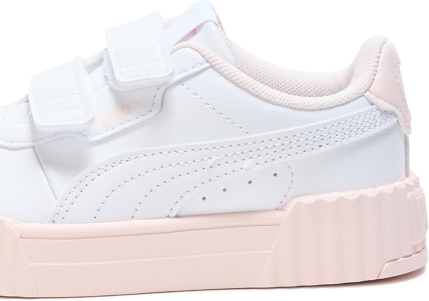 image:imagePUMA Kids Girls Carina 30 V Sneakers Shoes CasualWhitejasmine Flower Ah25