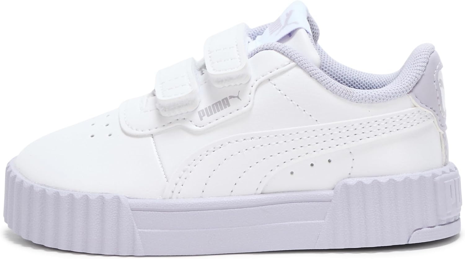 image:imagePUMA Kids Girls Carina 30 V Sneakers Shoes CasualWhitelilac Crush Ah25