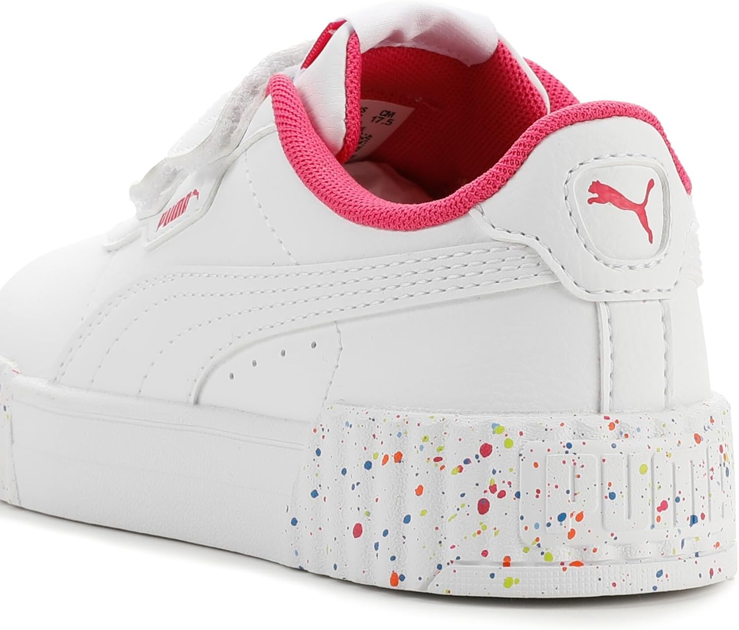 image:imagePUMA Kids Girls Carina 30 V Sneakers Shoes CasualWhitepink Ah25