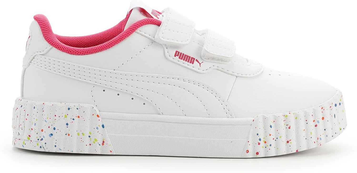 image:imagePUMA Kids Girls Carina 30 V Sneakers Shoes CasualWhitepink Ah25