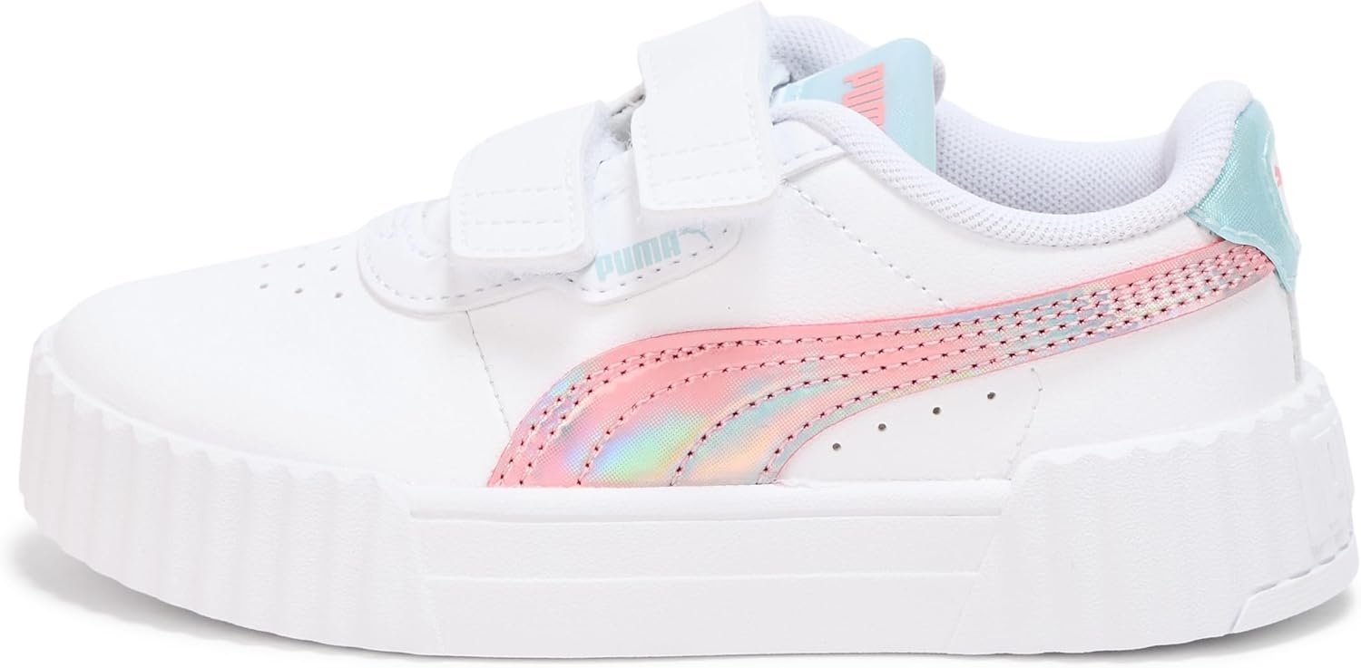 image:imagePUMA Kids Girls Carina 30 V Sneakers Shoes CasualWhitepinkscape Ah25