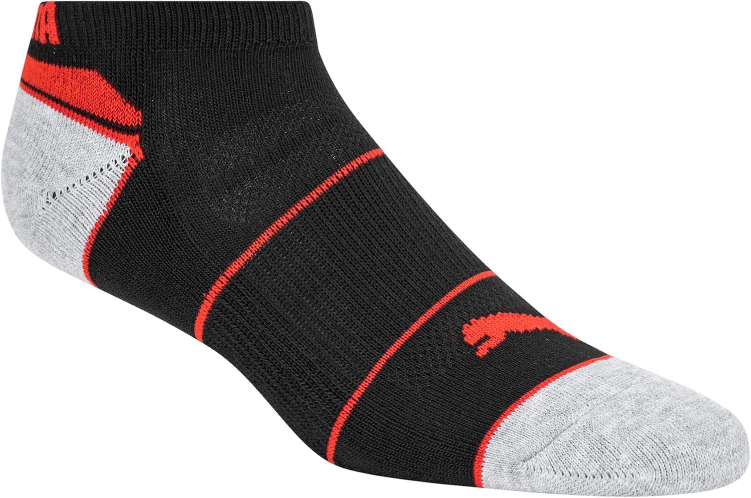 image:imagePUMA Kids Low Cut Extra Cushion amp Arch Support Socks 8PackBlackRed