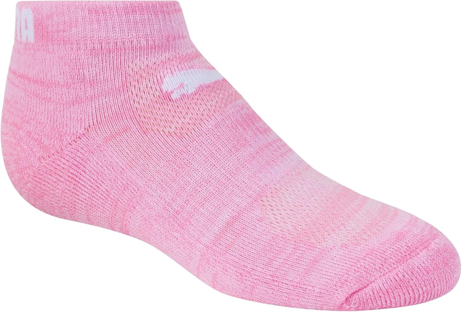 image:imagePUMA Kids Low Cut Extra Cushion amp Arch Support Socks 8PackPink Combo