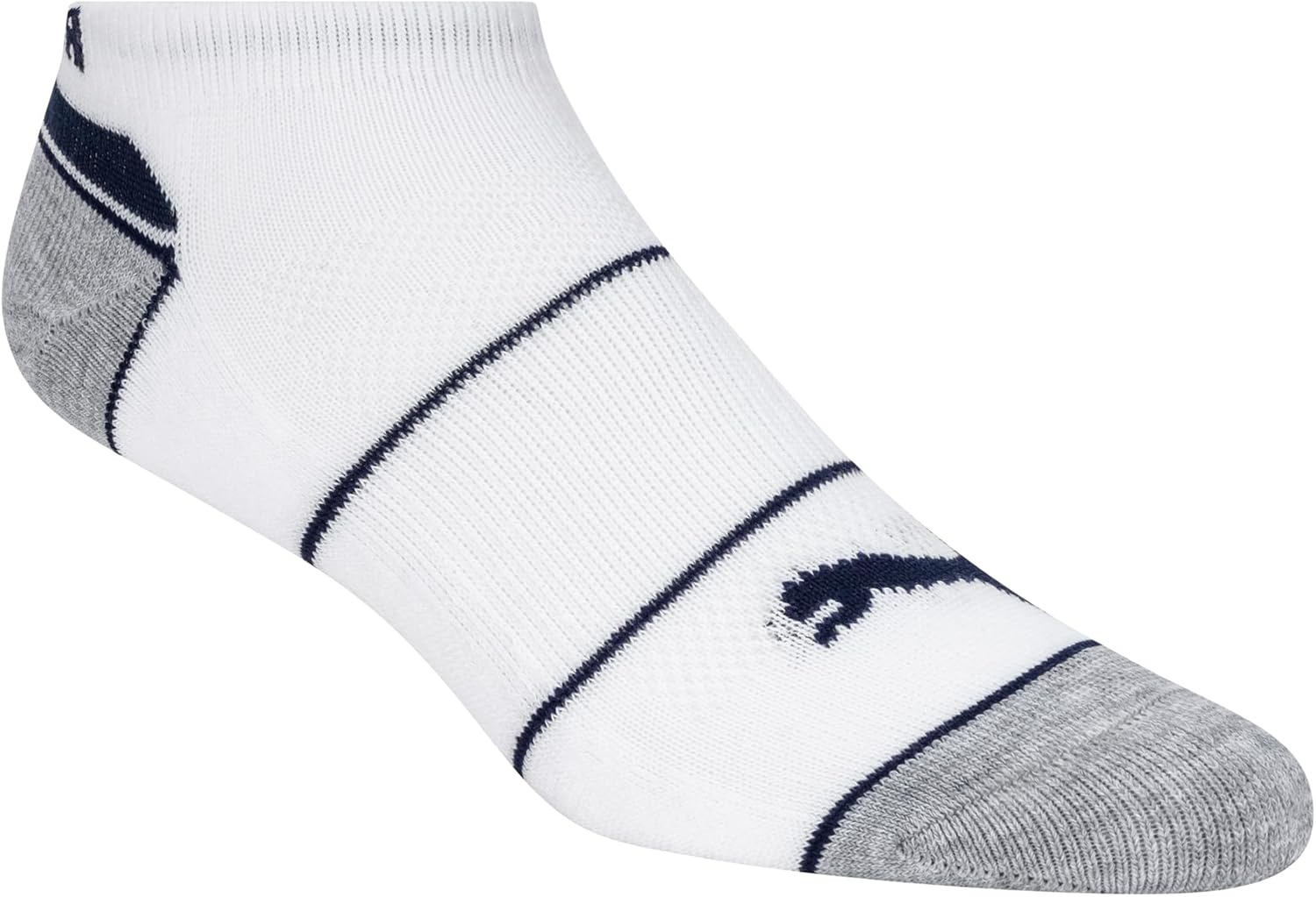 image:imagePUMA Kids Low Cut Extra Cushion amp Arch Support Socks 8PackWhiteBlue