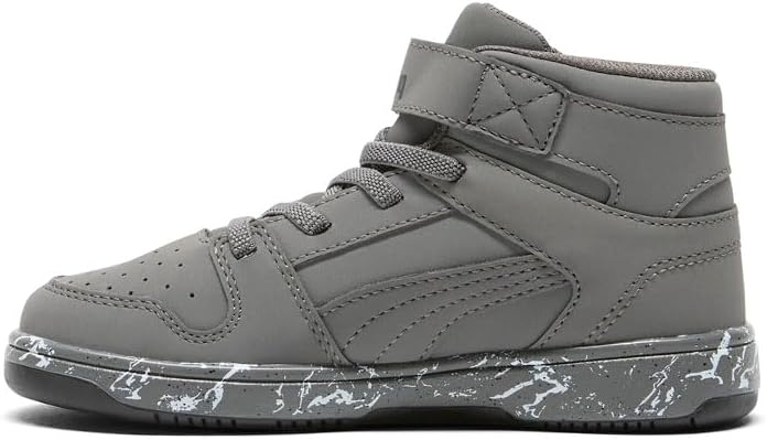 image:imagePUMA Kids Rebound Layup Mid Hook and Loop SneakersCool Dark Grayblack Ss25