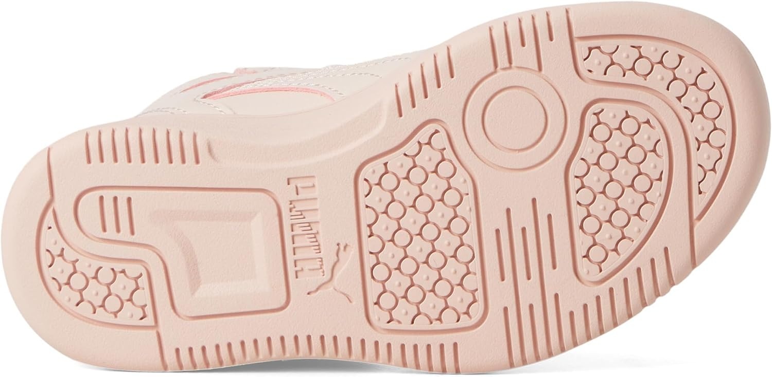 image:imagePUMA Kids Rebound Layup Mid Hook and Loop SneakersIsland PinkGold