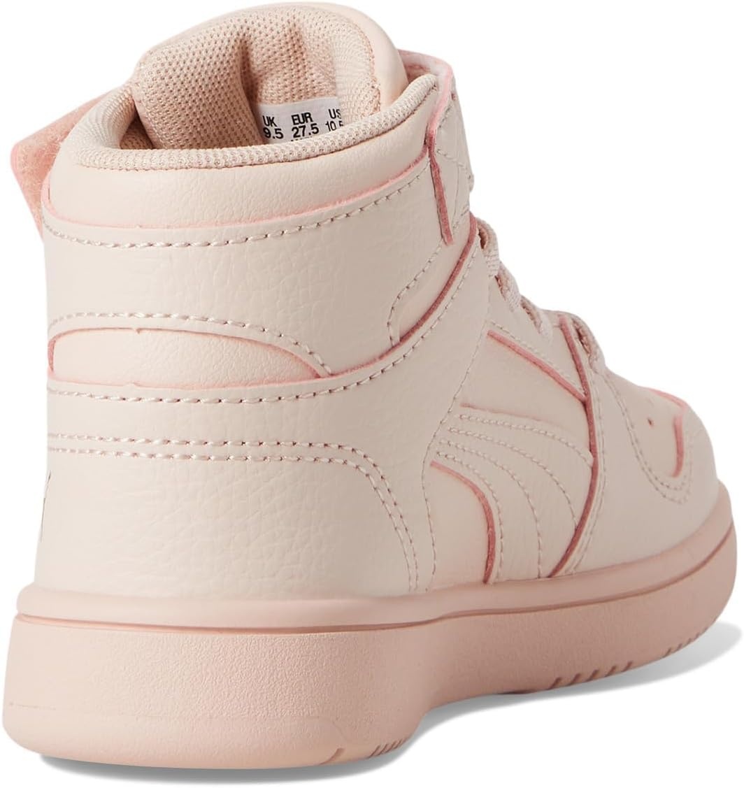 image:imagePUMA Kids Rebound Layup Mid Hook and Loop SneakersIsland PinkGold