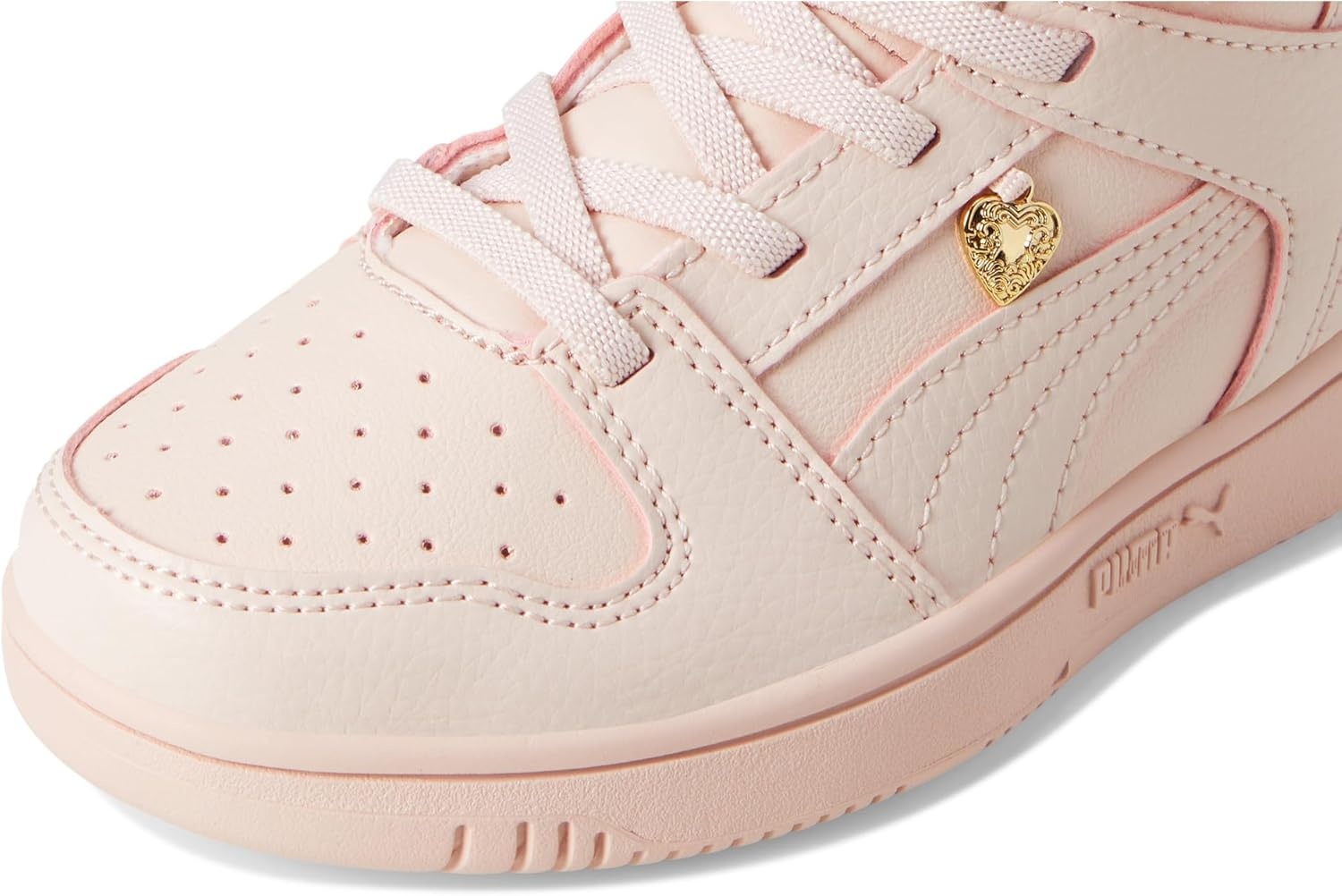 image:imagePUMA Kids Rebound Layup Mid Hook and Loop SneakersIsland Pinkgold