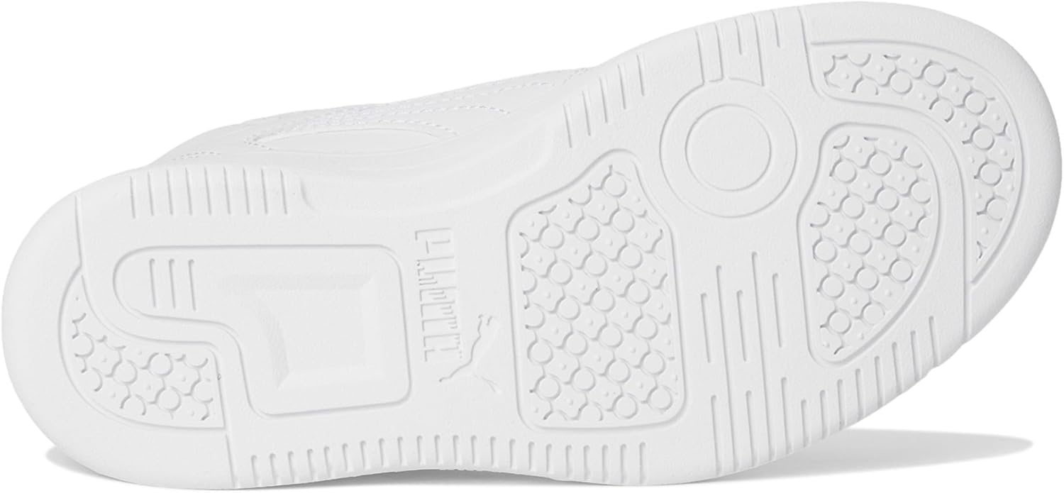 image:imagePUMA Kids Rebound Layup Mid Hook and Loop SneakersPuma WhiteGray Violet