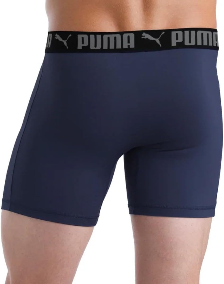 image:imagePUMA Mens 5 Pack Performance Boxer BriefsBlackBlue