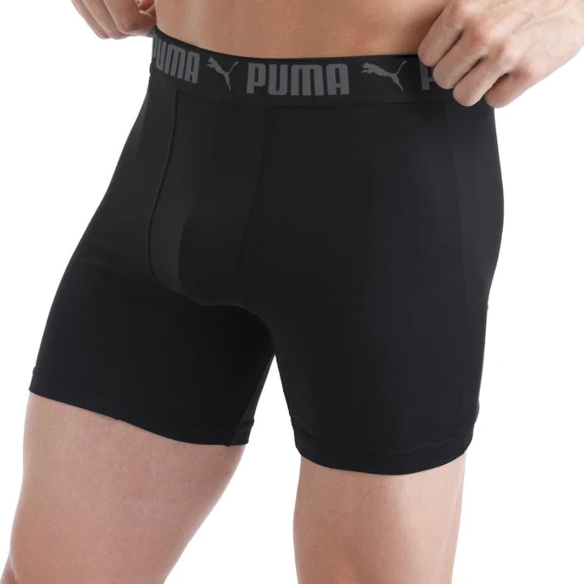 image:imagePUMA Mens 5 Pack Performance Boxer BriefsBlackBlue