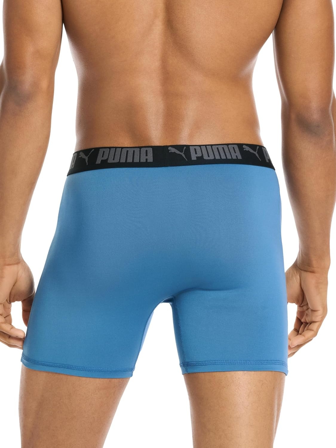 image:imagePUMA Mens 5 Pack Performance Boxer BriefsBlackBlueGrey
