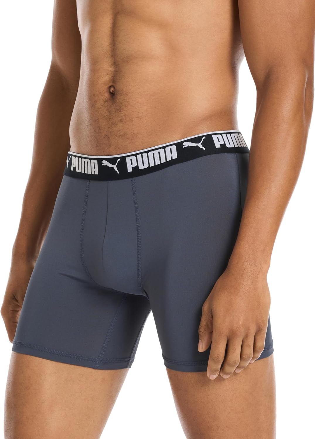 image:imagePUMA Mens 5 Pack Performance Boxer BriefsBlackGrey