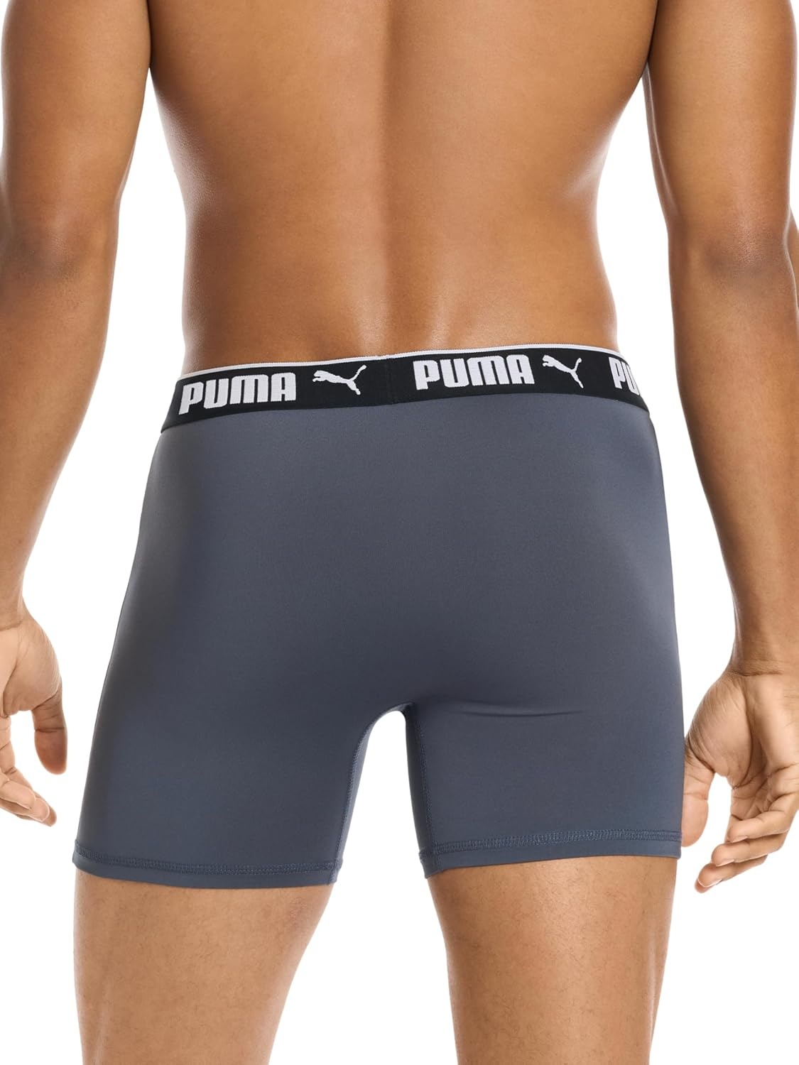 image:imagePUMA Mens 5 Pack Performance Boxer BriefsBlackGrey
