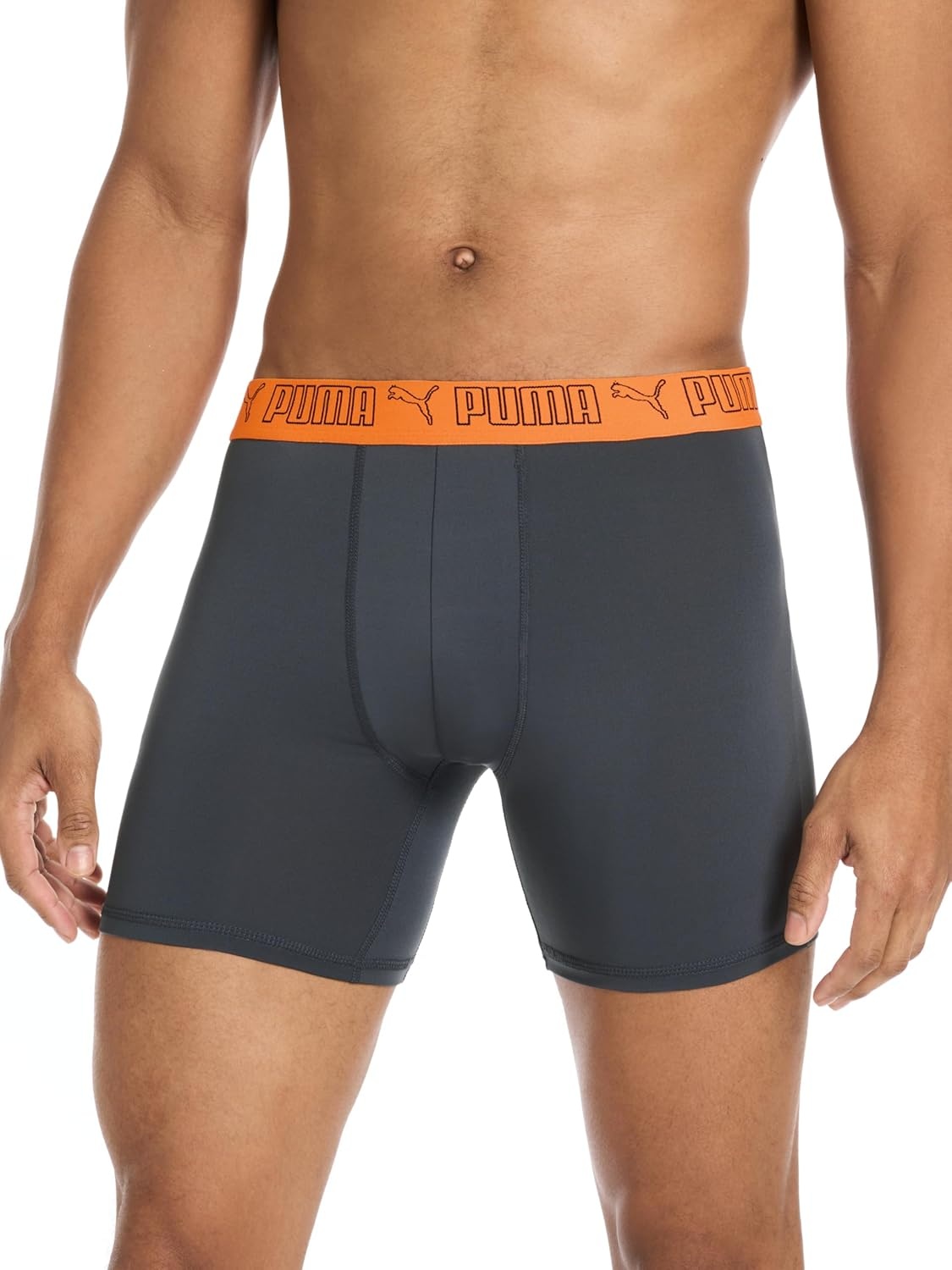 image:imagePUMA Mens 5 Pack Performance Boxer BriefsBlackGreyNavyBright