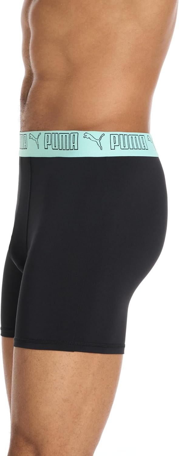 image:imagePUMA Mens 5 Pack Performance Boxer BriefsBlackGreyNavyBright