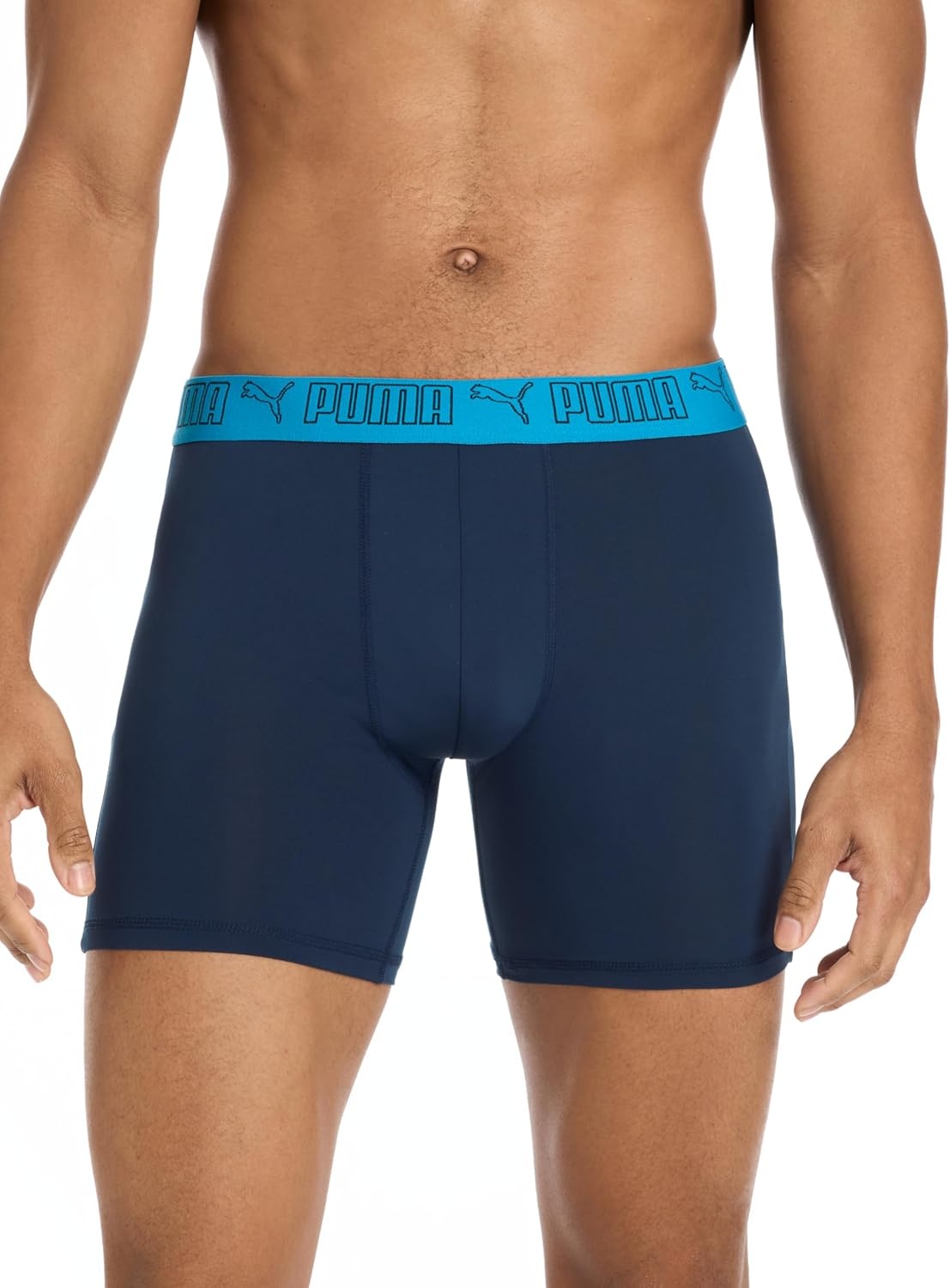 image:imagePUMA Mens 5 Pack Performance Boxer BriefsBlackGreyNavyBright